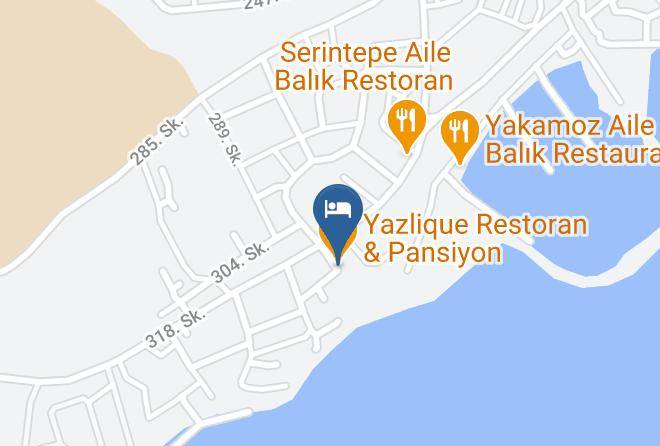 Karatas - Yazlique Restoran & Pansiyon Maps