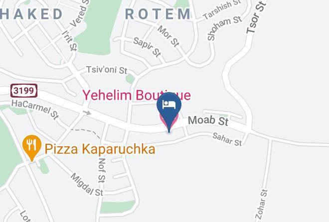 Arad - Yehelim Boutique Hotel Maps