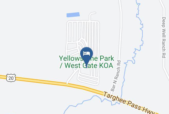 Gallatin - Yellowstone Park West Gate Koa Maps