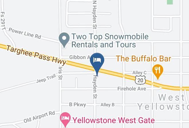 Gallatin - Yellowstone Self Catering Lodging Maps