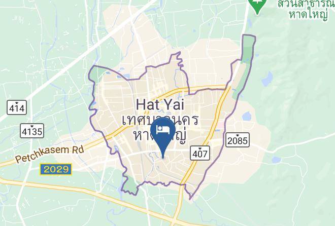 Amphoe Hat Yai - Yelo Bed&bar Hatyai Maps