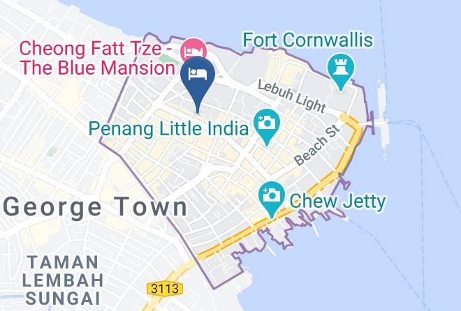 Georgetown - Yeng Keng Hotel Penang Maps