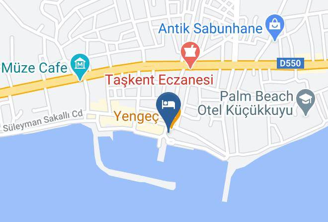 Ayvacik - Yengec Otel Maps