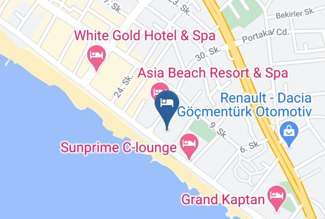 Alanya - Grand Bayar Beach Hotel Maps