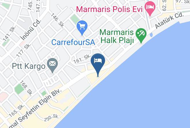 Marmaris - Yeshill Boutique Hotel & Beach Maps