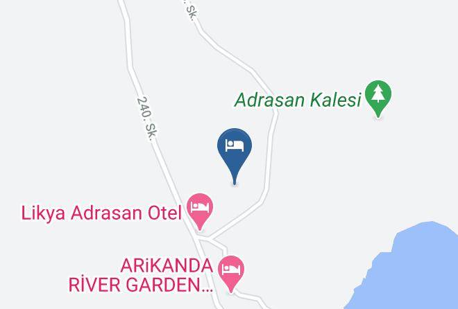 Antalya - Yesil Bahce Restaurant&pansiyon Maps