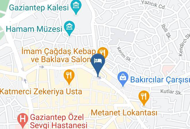 Sahinbey - Yesilkent Otel Maps
