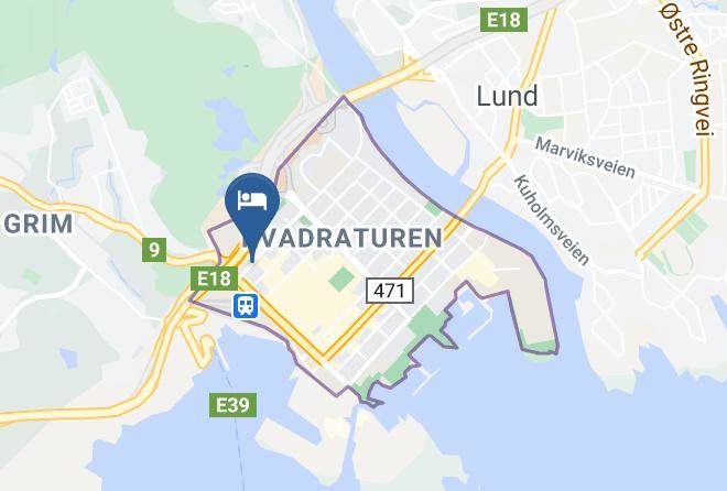 Kristiansand - Yess Hotel Kristiansand Maps
