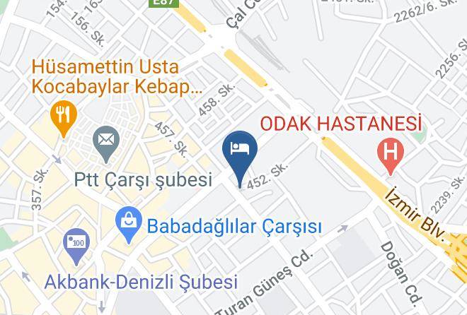 Pamukkale - Yetkin Otel Maps