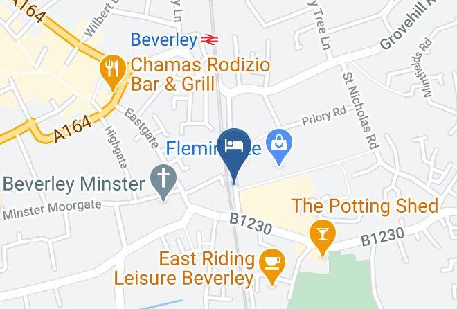 East Riding Of Yorkshire - Yha Beverley Friary Maps