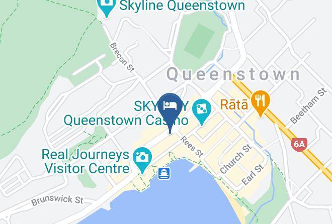 Queenstown Lakes - Yha Queenstown Central Backpackers Maps