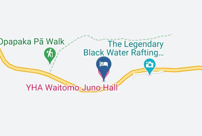 Waitomo - Yha Waitomo Juno Hall Maps