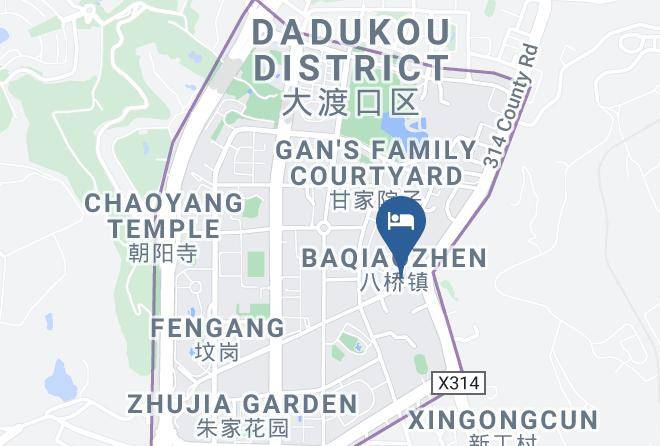 Dadukou District - Yibainian Holiday Hotel Maps