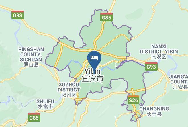Yibin - Yibin Tv University Commercial Hotel Maps