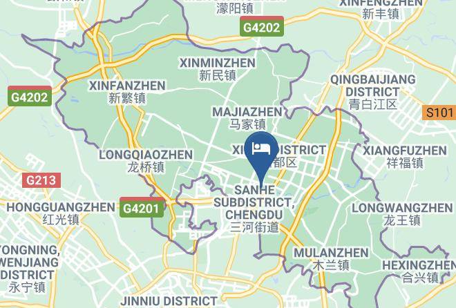 Chengdu - Yidian Park Hotel Chengdu Xindu Maps