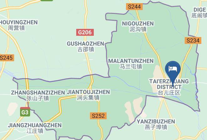 Zaozhuang - Yijie Holiday Chain Hotel Zaozhuang Tai'erzhuang Ancient City Maps