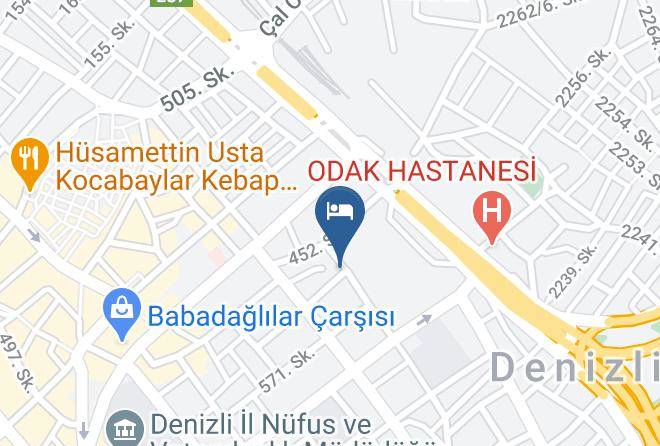 Pamukkale - Yildirim Otel Denizli Maps