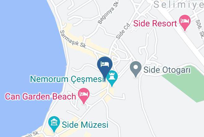 Manavgat - Yildiz Aktas Otel Maps