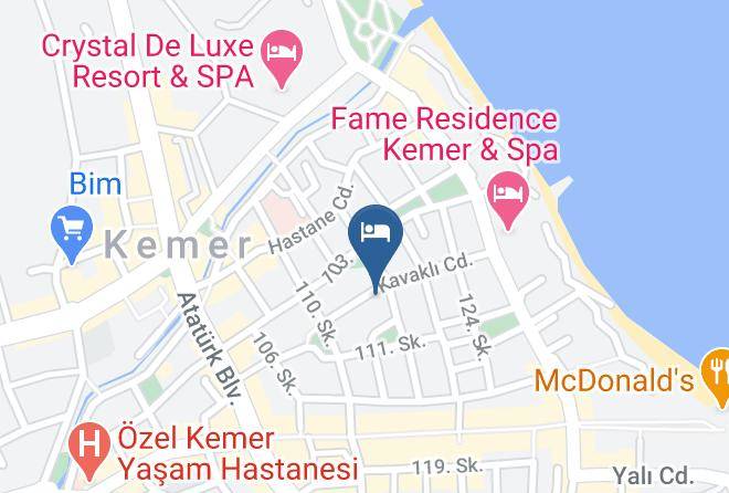 Kemer - Yildiz Butik Otel Maps
