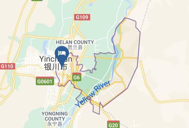 Yinchuan - Yinchuan Daziran Hotel Maps