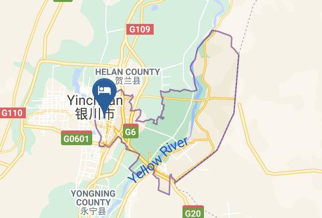 Yinchuan - Yinchuan Yin Hu Hotel Maps