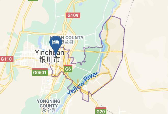 Yinchuan - Yinchuan Yuquanwan Fashion Hotel Maps