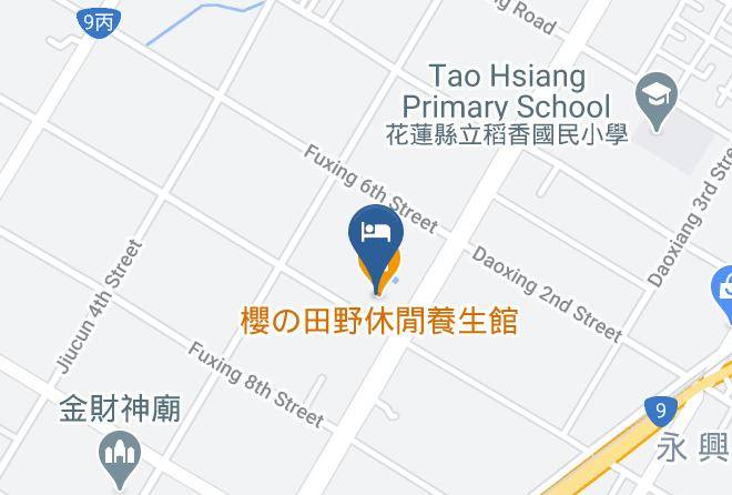 Ying Tian Ye Homestay Mapa - Taiwan - Hualiennty