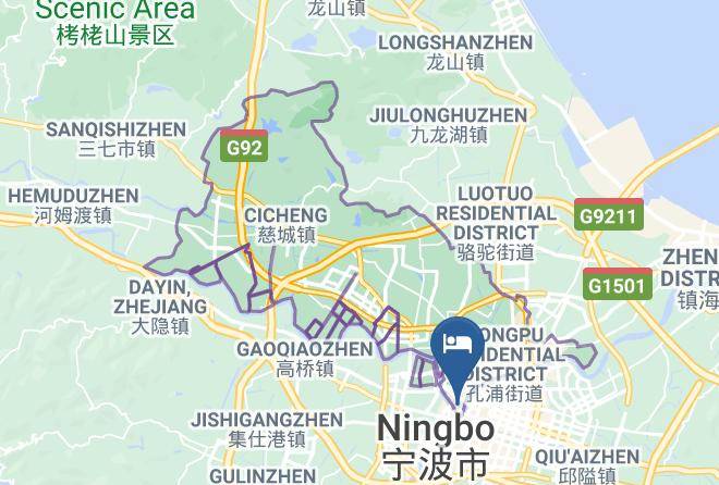 Ningbo - Yitel Ningbo Old Bund Hotel Maps