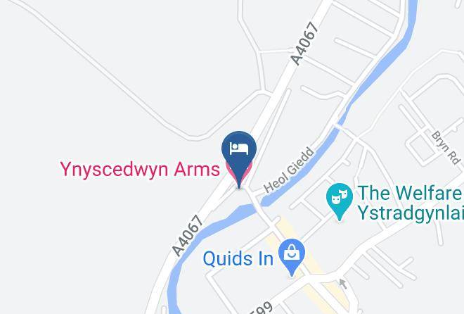 Powys - Ynyscedwyn Arms Hotel Maps