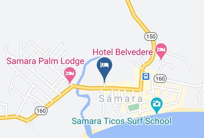 Nicoya - Yoga Salt Life Lodge Maps
