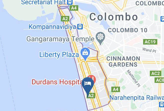 Colombo - Lazaani Hotel Colombo Maps