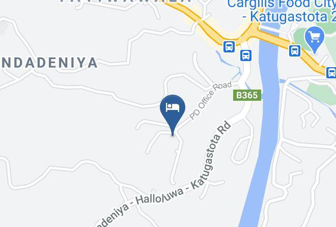 Kandy - Yoho River Edge Homestay Bungalow Maps