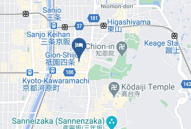 Kyoto City Higashiyama Ward - Yoin Hotel Maps