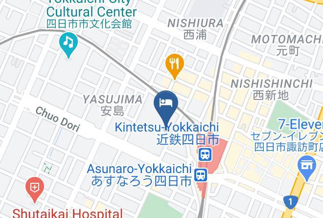 Yokkaichi City - Yokkaichi Miyako Hotel Maps