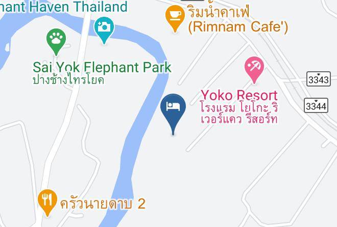 Amphoe Sai Yok - Yoko River Kwai Resort Maps