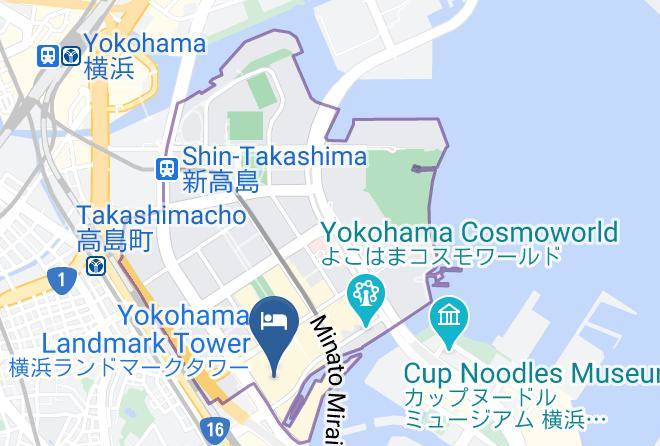 Yokohama City Nishi Ward - Yokohama Royal Park Hotel Maps