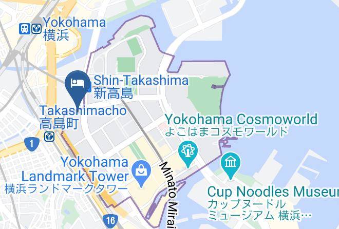 Yokohama City Nishi Ward - Yokohama Tokyu Rei Hotel Maps