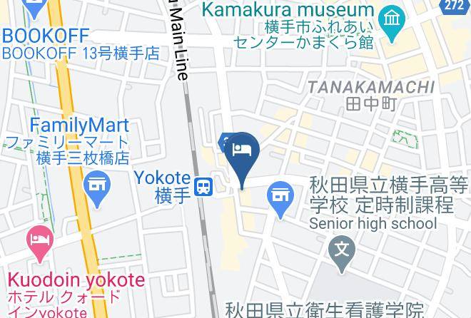 Yokote City - Yokote Station Hotel Maps