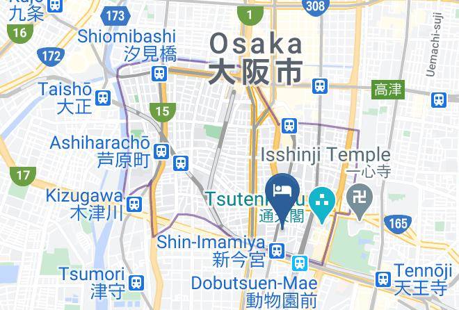 Osaka City Naniwa Ward - Yolo Hotel Museum Maps