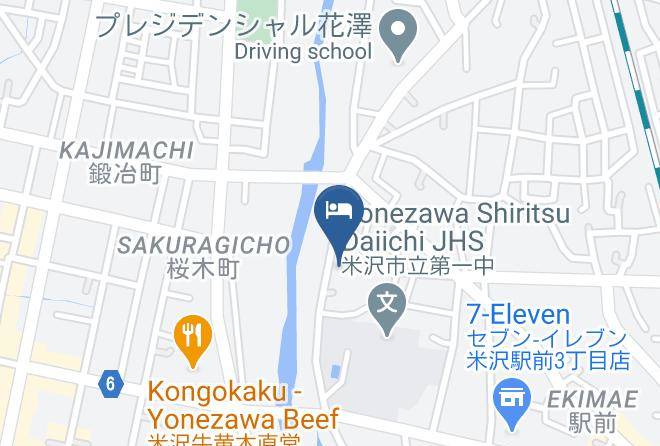 Yonezawa City - Yonezawa Park Hotel Maps