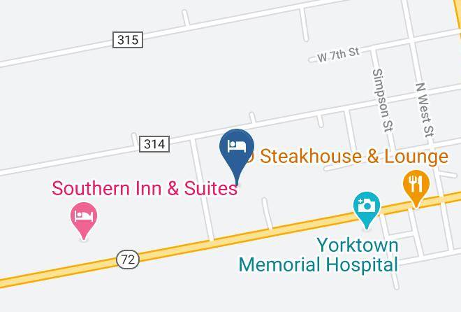 Yorktown Inn And Suites Map