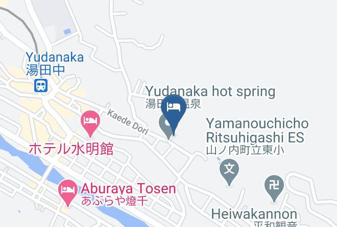 Yamanouchi Townshimotakai District - Yorozuya Maps
