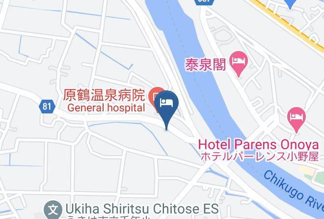 Ukiha City - Yoshii Hotspring Maps