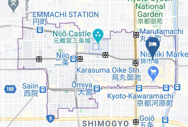 Kyoto City Nakagyo Ward - Yoshikawa Inn Maps