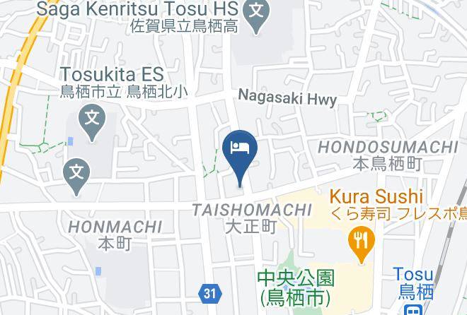 Tosu City - Yoshinogari Onsen Hotel Maps