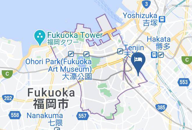 Fukuoka City Chuo Ward - Youme Stay Inn Jtao Maps