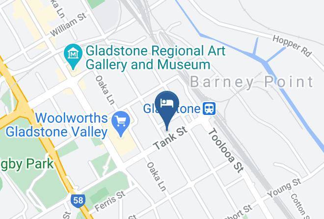 Gladstone - Young Australian Hotel Maps