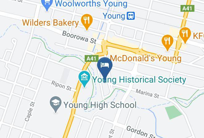 Young Federation Motor Inn Map