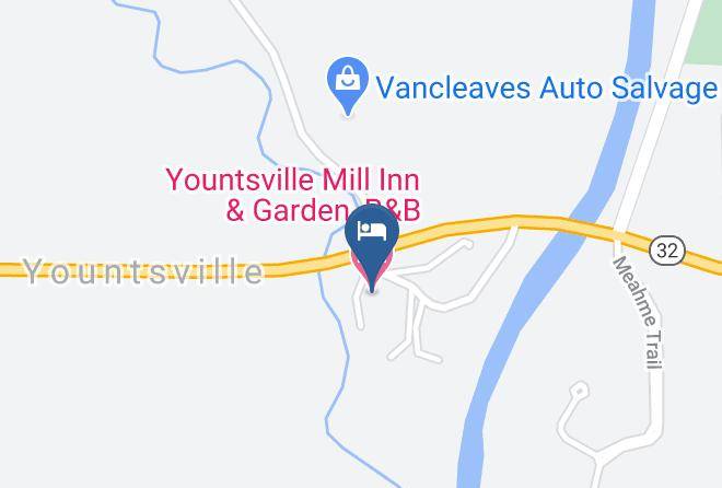 Montgomery - Yountsville Mill Inn & Garden B&b Maps