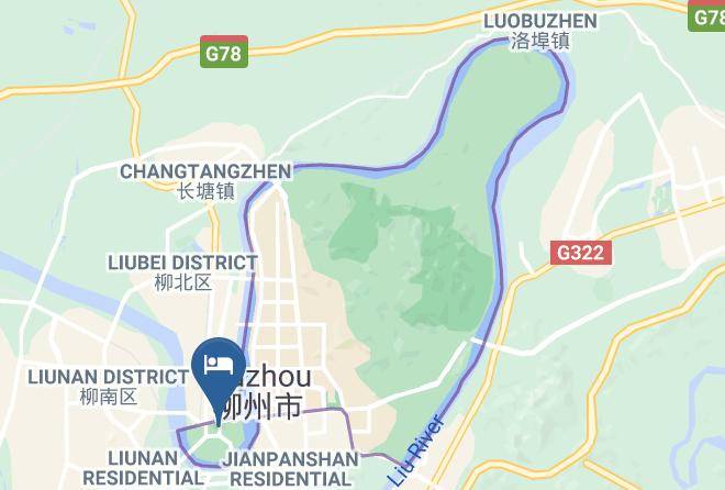 Liuzhou - Youpin 100 Hotel Maps
